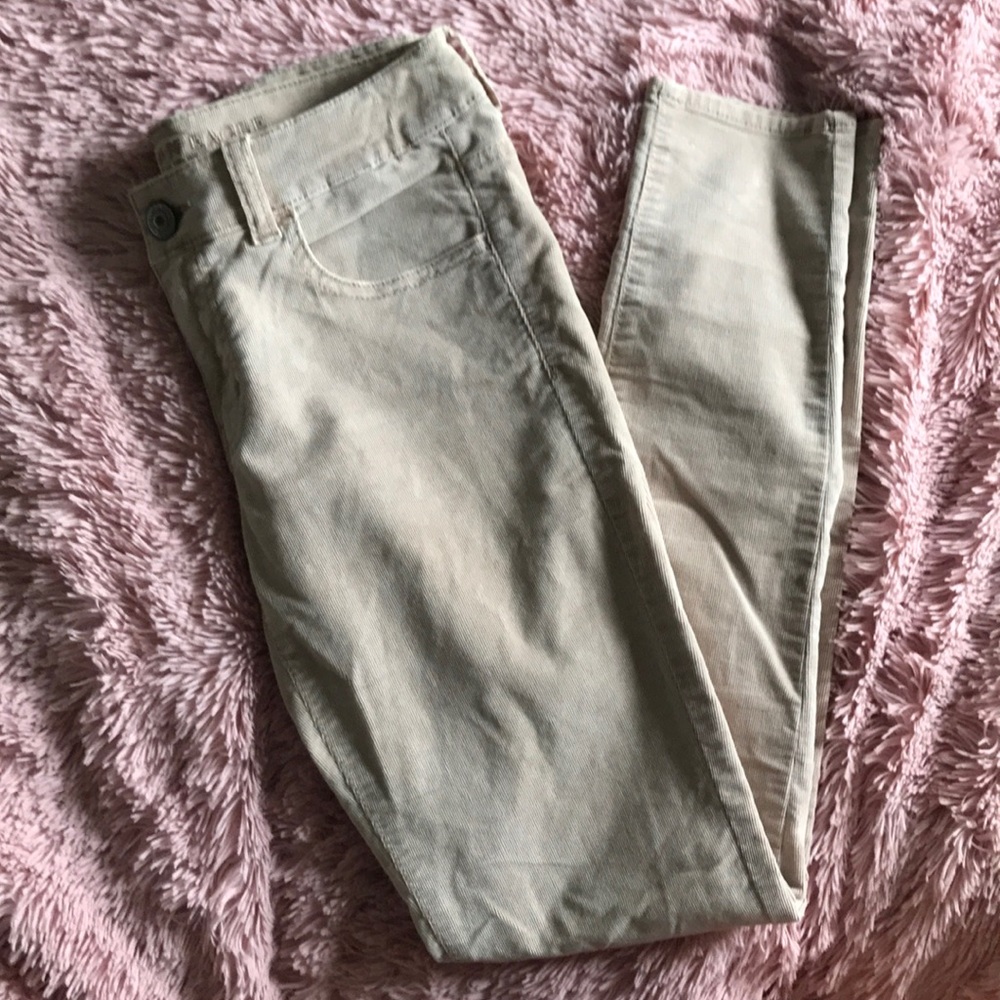 AEO corduroy khaki jeggings